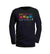 Flat Lay example of a long sleeve black t shirts with a colourful graphic design for the Carnarvon Windfest