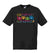 flat lay black short sleeve t shirts with the Carnarvon Windfest Slalom graphic design Tee Shirt. 