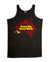 Singlet Tank black t-shirt with a design is a map of Australia with the outlines of tribal boundaries.  Over the map in yellow are the words Always Was, Always will be.  This design highlights Yamatji Country the tribal boundaries are filled in with yellow and the words Noongar Boodja  sits outside the map outline.