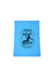 Light Blue Tea Towel.  Design is in black.  The graphics are of a silhouette of a kite surfer with the text Wind Riders, Carnarvon Western Australia,