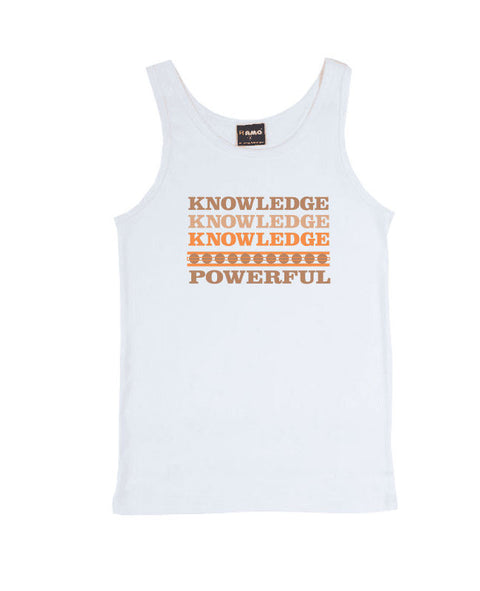 Knowledge is Powerful - Unisex Singlet T-Shirt