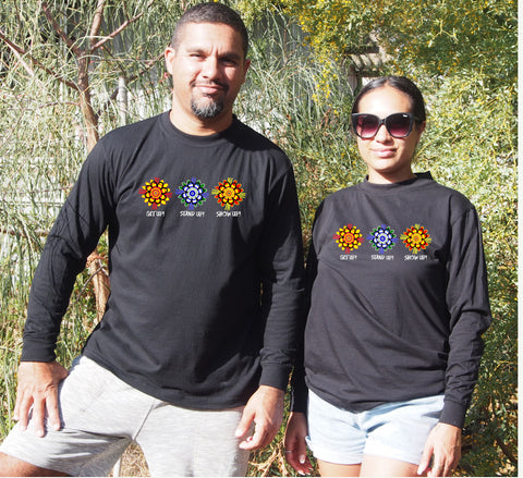 Get Up! Stand Up! Show Up! NAIDOC - Unisex Long Sleeve T-Shirt