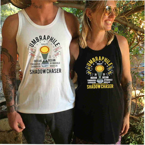 Umbraphile Shadow Chaser Solar Eclipse Inspired - Unisex Singlet Tank t shirt