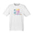 flatlay image of  a white Modern fit, short sleeve, unisex men's  style t shirt to celebrate the Carnarvon Windfest.  The official t shirt of the wind on water sporting event that brings the community together for hosting a competitive windsurfing, wing foil, kiteboarding, SUP and Windrush catamaran. racing event.