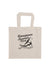 Short Handle Shopper Style Calico Bag, natural colour.  Design in black.  Graphic is a silhouette of a kite surfer with the text Carnarvon Western Australia.  It's all About the Summer Wind.